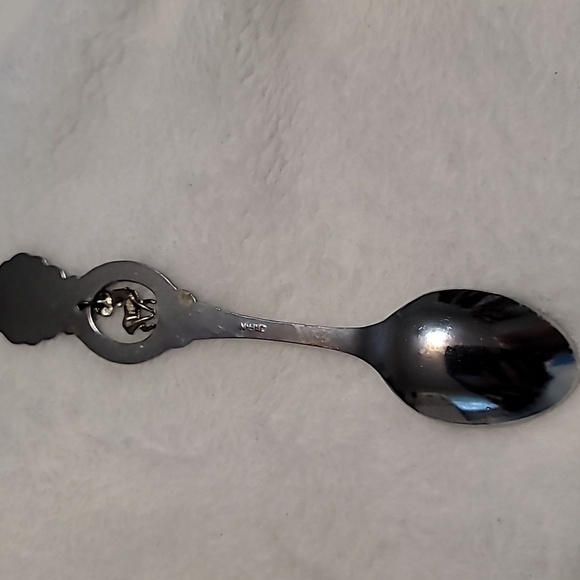 Algonquin Park Ontario Souvenir Spoon silver tone/ provincial crest and moose - Picture 6 of 8